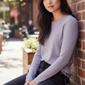 Simply Vera Vera Wang Lilac Long Sleeve Top